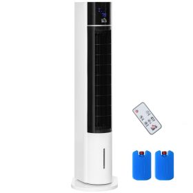 41" Portable Cooler Air Conditioner for Home Office, 3-In-1 Evaporative Ice Cooling, Timer, Tower Fan LED