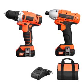 Tool Combo Kit, 12V Max Cordless 2-Tool Combo Kit, with 3/8 in Drill, 1/4 in Impact Driver
