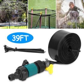 Kids Trampoline Sprinkler Outdoor Water Park Sprinkler for Kids Outdoor Water Game Toys for Backyard Boys Girls Summer Fun (39ft)
