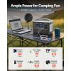 Portable Power Station, 600W Solar Generator Power Station, 493Wh LiFePO4 Battery Backup with 8 Output Ports for Home Emergency, Outdoor Camping