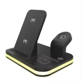 Mobile Phone Wireless Charger Multi-function Universal Adapter (Option: Black)