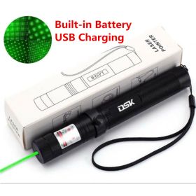USB Rechargeable Green Laser Pointer Pen Light 990Miles 532NM Astronomy Visible Beam Light 1mw Flashlight Must Offer A Hazardous Materials Shippi (Option: Green Light)