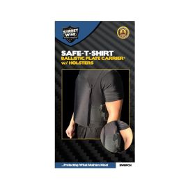 Safe-T-Shirt (Ballistic Plate Carrier w/Holster) (size: large)