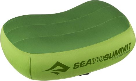 Thick Camping Memory Foam Pillow, Compressible & Ultralight Travel Pillow for Backpacking - Ergonomic Neck & Lumbar Support for Side Sleepers (size: Lime Regular)