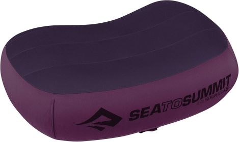 Thick Camping Memory Foam Pillow, Compressible & Ultralight Travel Pillow for Backpacking - Ergonomic Neck & Lumbar Support for Side Sleepers (size: Magenta   Regular)
