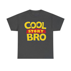 Cool Story Bro Mock Premium T-Shirt (Color: Dark Heather, size: L)