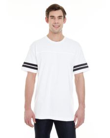 Men's Football T-Shirt - BLACK/ WHITE - 2XL (Color: WHITE/ BLACK, size: 3XL)