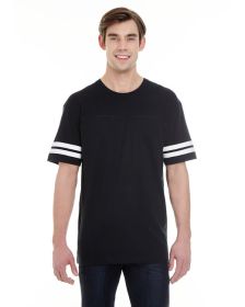 Men's Football T-Shirt - BLACK/ WHITE - 2XL (Color: BLACK/ WHITE, size: 3XL)