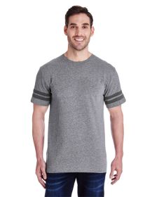 Men's Football T-Shirt - BLACK/ WHITE - 2XL (Color: GRAN HTH/ VN SMK, size: M)