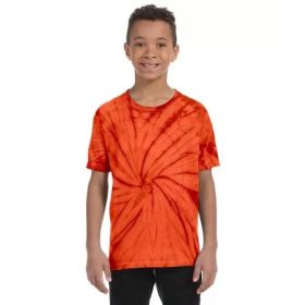 Youth 5.4 oz. 100% Cotton Spider T-Shirt - SPIDER ORANGE - XS (Color: SPIDER ORANGE, size: S)