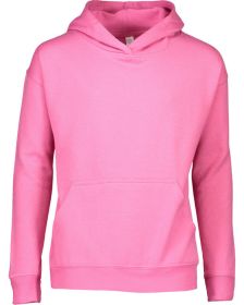 Youth Pullover Fleece Hoodie - BLACK - XS (Color: RASPBERRY, size: XL)