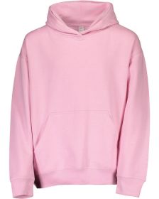 Youth Pullover Fleece Hoodie - BLACK - XS (Color: pink, size: XL)