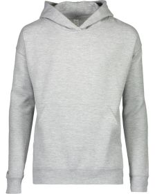 Youth Pullover Fleece Hoodie - BLACK - XS (Color: HEATHER, size: M)
