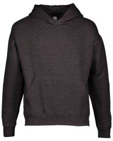 Youth Pullover Fleece Hoodie - BLACK - XS (Color: VINTAGE SMOKE, size: XL)
